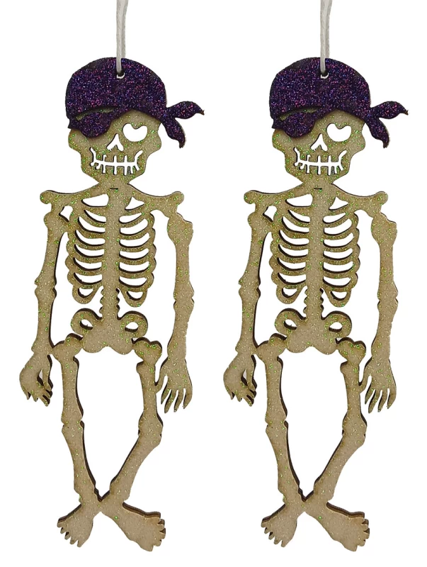 Σετ 2 τεμάχια Σκελετοί Halloween 15cm 280259a (Preview 1)