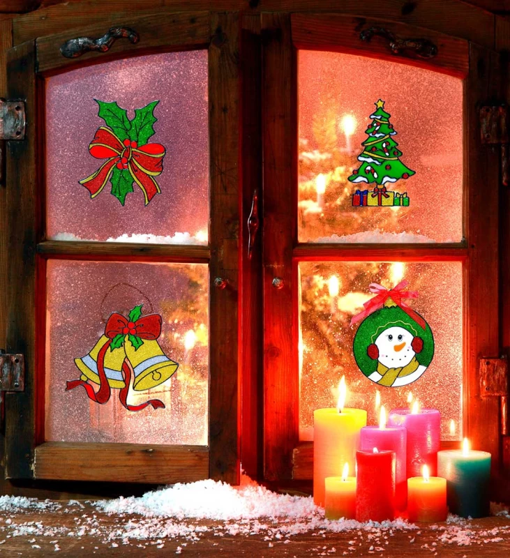 Χριστουγεννιάτικο Διακοσμητικό Gel Τζαμιού με Glitter σε 4 σχέδια 237497 (Preview 2)