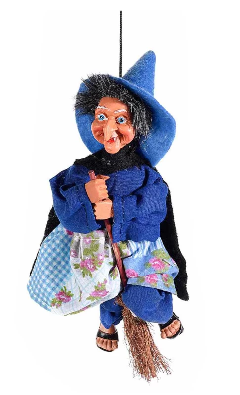 Διακοσμητικό Στολίδι Ιπτάμενη Μάγισσα 5.5x5x20cm 564041b (Preview 1)