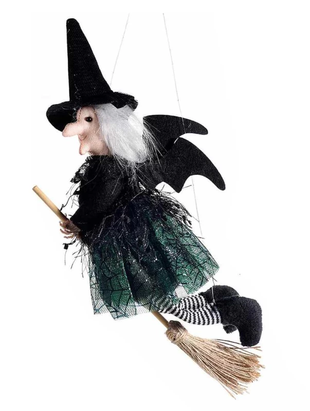Διακοσμητικό Στολίδι Ιπτάμενη Μάγισσα 28cm 160920b (Preview 1)