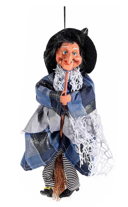 Διακοσμητικό Στολίδι Ιπτάμενη Μάγισσα 8x6x32cm 564044b (Preview 1)