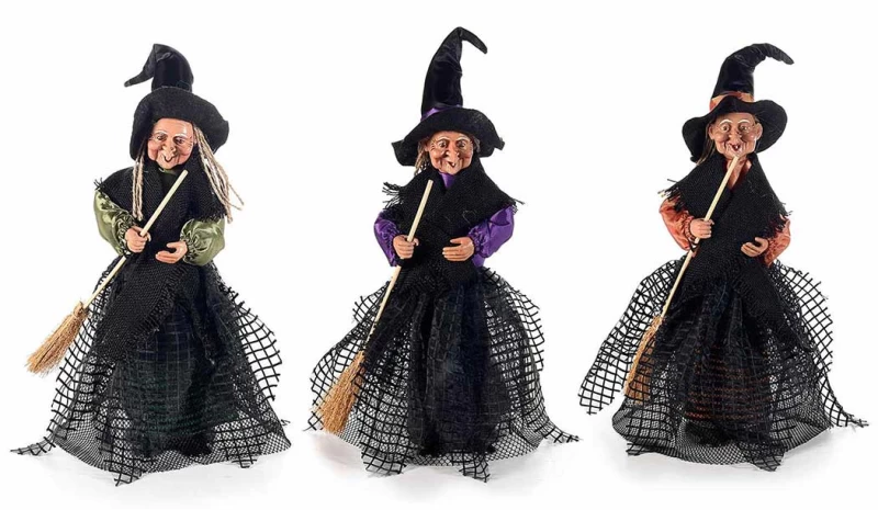 Διακοσμητική Μάγισσα και Καραμελοθήκη 16x37cm 563578a (Preview 4)