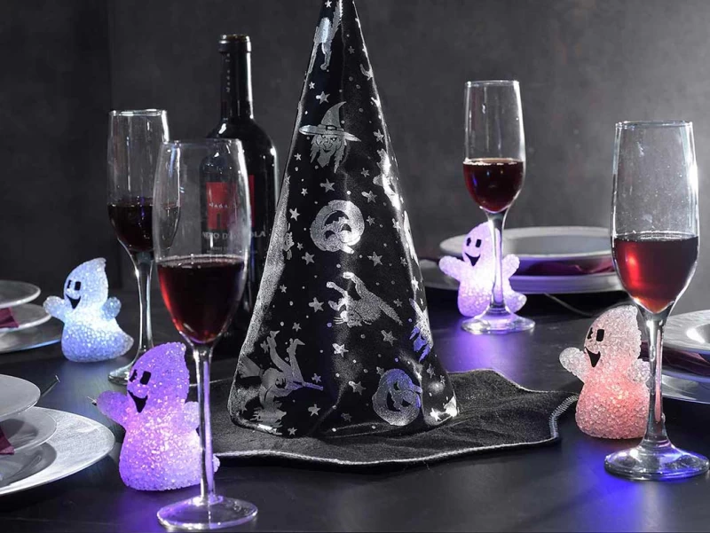 Αποκριάτικο Καπέλο Μάγισσας με Μεταλιζέ Halloween Διακόσμηση 563645a (Preview 2)