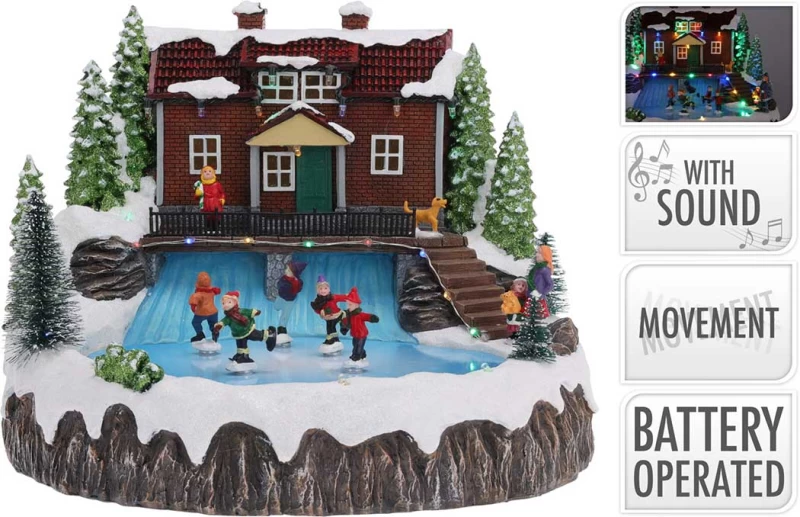 Χριστουγεννιάτικη Φωτιζόμενη Παράσταση με Κίνηση και Μουσική 392761  (Preview 1)