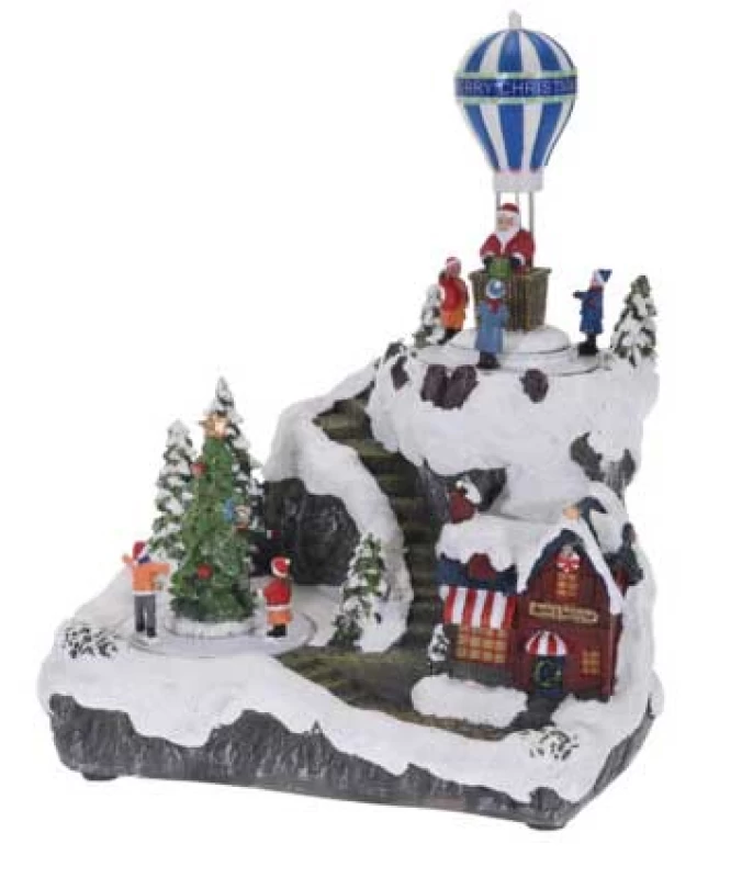 Χριστουγεννιάτικη Φωτιζόμενη Παράσταση με Δύο (2) Κινήσεις και Μουσική 671612b (Preview 1)