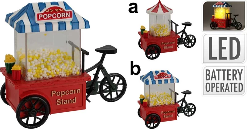 Χριστουγεννιάτικη Φωτιζόμενη Παράσταση με Κίνηση Pop Corn σε 2 Σχέδια 779968 (Preview 1)