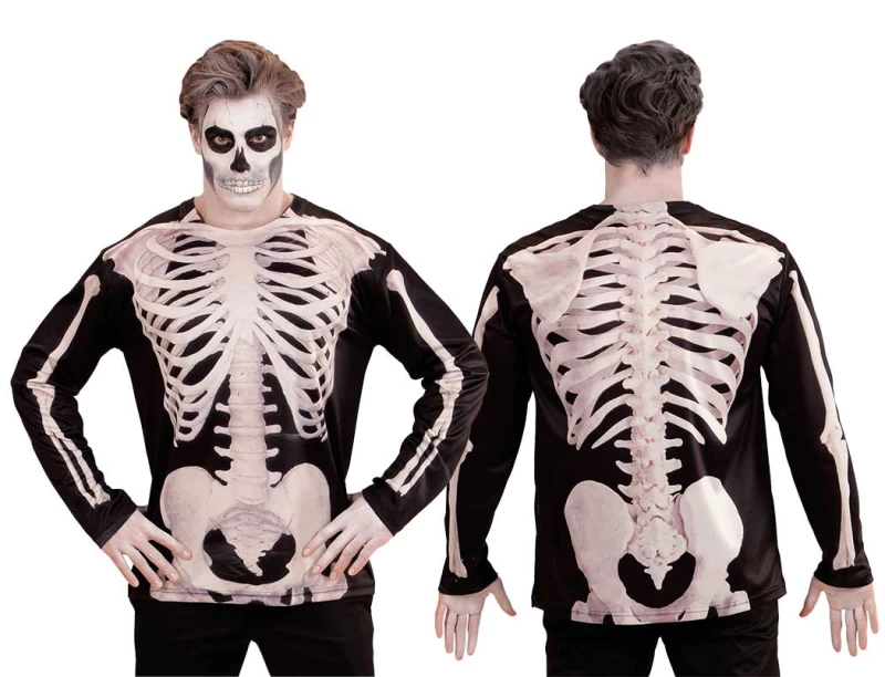 Αποκριάτικη Μπλούζα Σκελετός Διπλής Όψης 98695 (Preview 1)