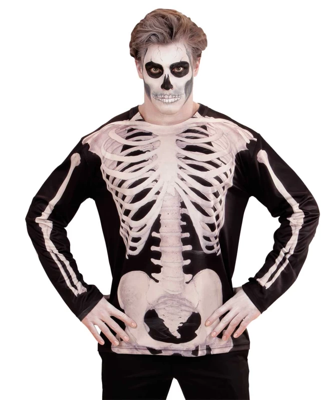 Αποκριάτικη Μπλούζα Σκελετός Διπλής Όψης 98695 (Preview 2)