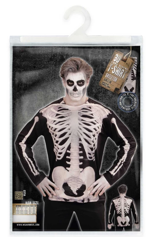 Αποκριάτικη Μπλούζα Σκελετός Διπλής Όψης 98695 (Preview 6)