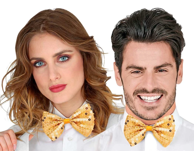 Παπιγιόν Χρυσό με Πούλιες Υφασμάτινο 318302 (Preview 1)