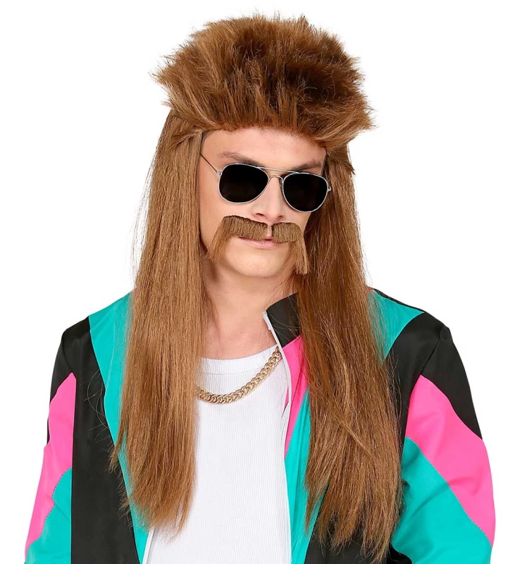 Αποκριάτικη Περούκα με Μουστάκι 318329 (Preview 4)