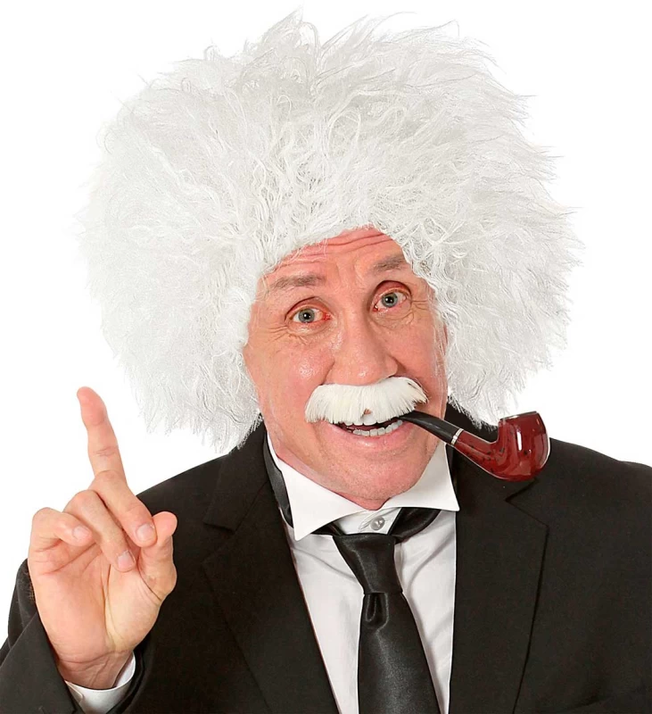 Αποκριάτικη Περούκα με Μουστάκι Αϊνστάιν 318330 (Preview 1)