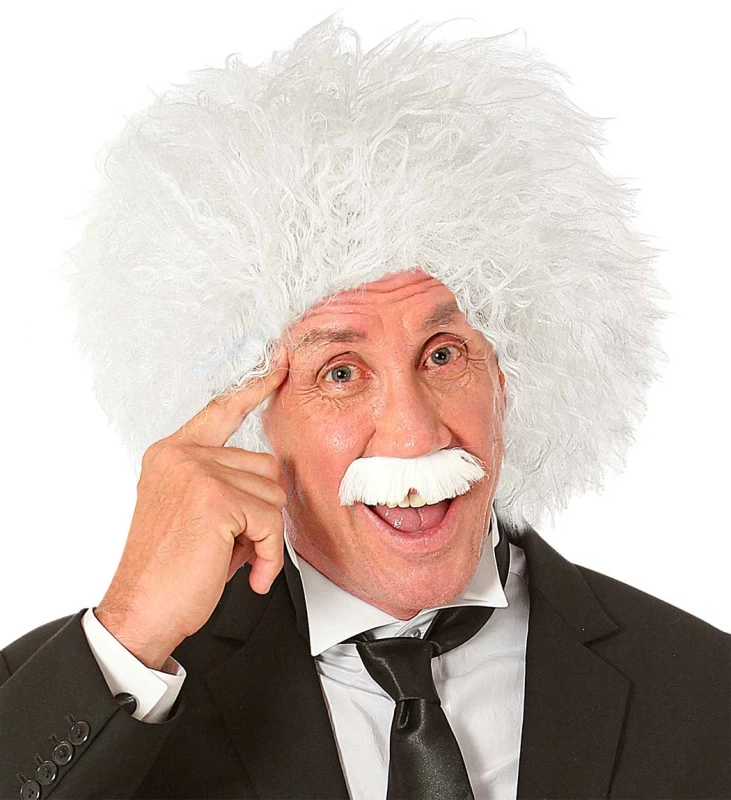 Αποκριάτικη Περούκα με Μουστάκι Αϊνστάιν 318330 (Preview 2)