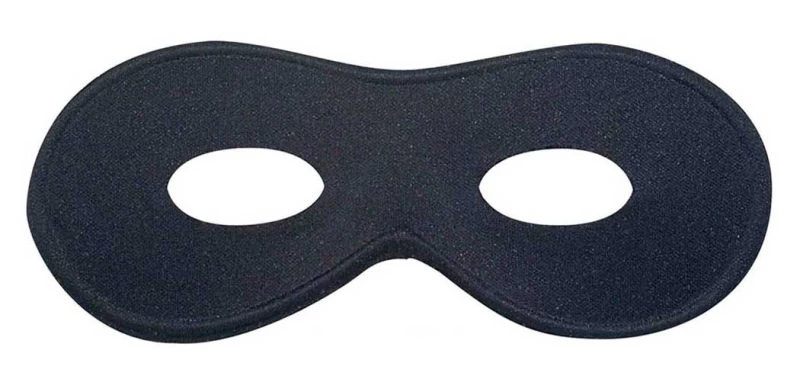 Αποκριάτικη Μάσκα Ματιών Ντόμινο Μαύρη 318340 (Preview 1)