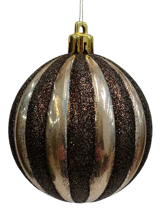 Μπρονζέ Χριστουγεννιάτικη Μπάλα 8cm 237553 (Preview 1)