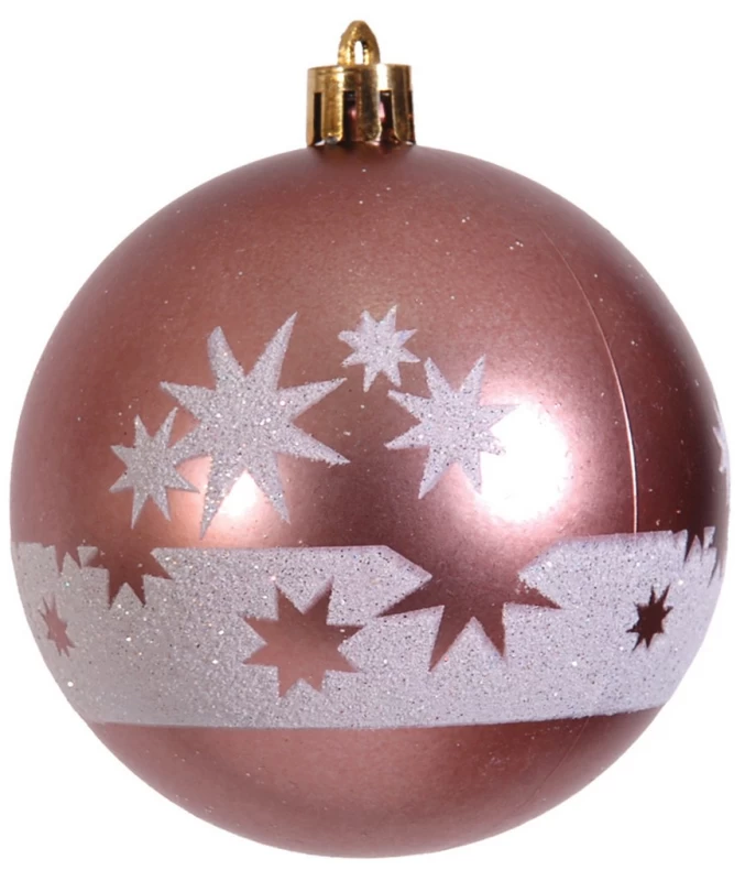 Σάπιο Μήλο Ματ Χριστουγεννιάτικη Μπάλα 8cm 223955b (Preview 1)