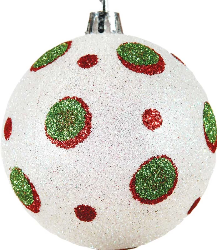 Άσπρη Χριστουγεννιάτικη Μπάλα 8cm 154753 (Preview 1)