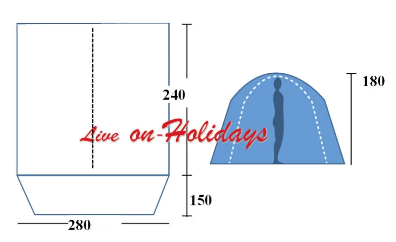 Σκηνή Campus Havana 110-1230 - Διπλό Πανί (Preview 3)
