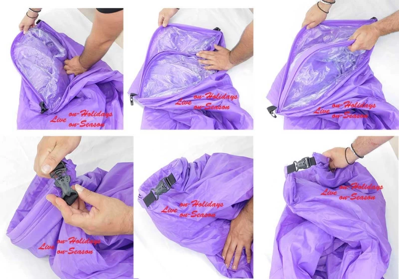 Lazy Bag - Μπλέ Φουσκωτή Πολυθρόνα Παραλίας 260 x 70cm - 176214 (Preview 2)