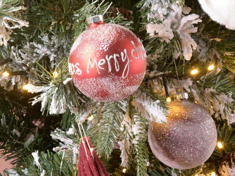 Γυάλινη Χριστουγεννιάτικη Μπάλα 8cm 801599b (Preview 3)