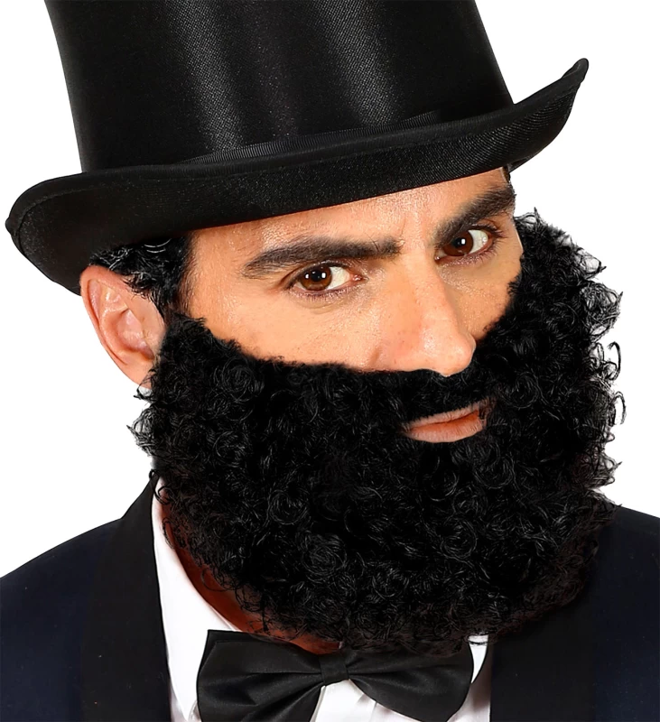 Μαύρο Μούσι με Μουστάκι Μεταμφίεσης Χαρακτήρων 318624 (Preview 2)