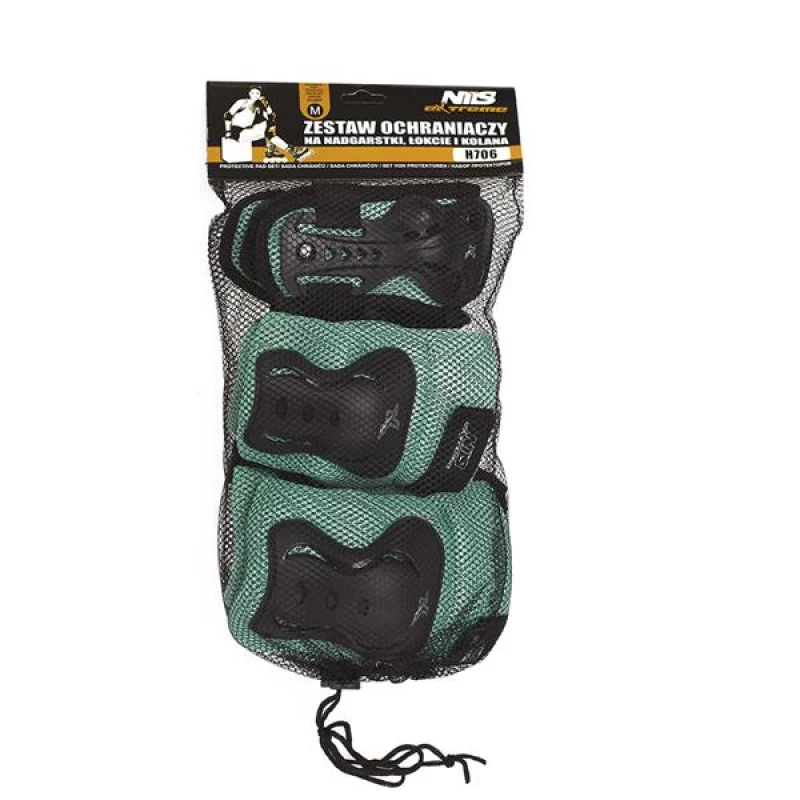 Προστατευτικά SET NILS EXTREME H706 SIZE Medium ΜΑΥΡΟ/ΤΙΡΚΟΥΑΖ (Preview 9)