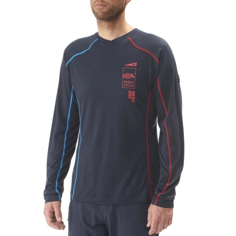 ΜΠΛΟΥΖΑ ΑΝΔΡΙΚΗ ΜΑΚΡΥΜΑΝΙΚΗ MILLET TRILOGY WOOL TS LS (Preview 3)