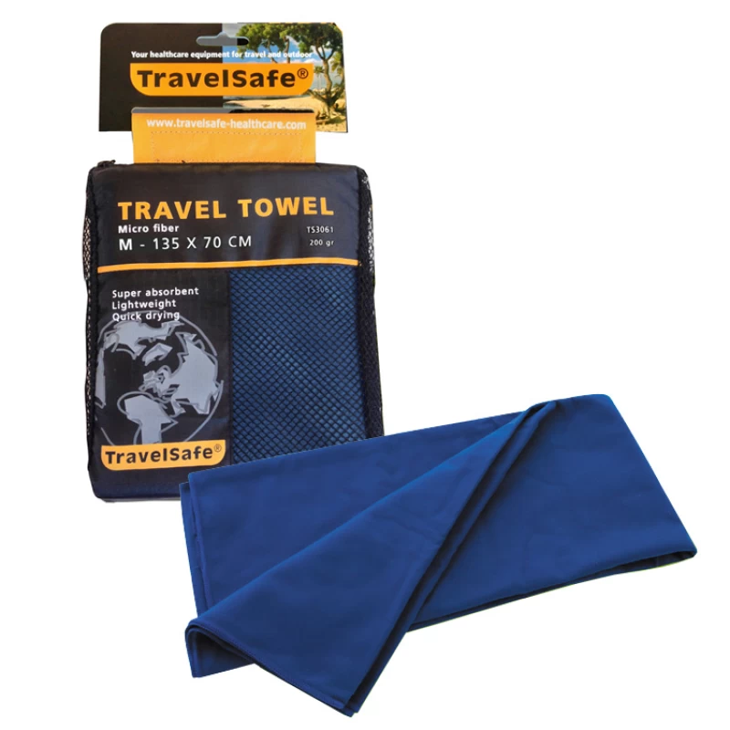Microfiber Travel Towel TRAVELSAFE 150x85 cm, Πετσέτα Ταξιδίου με Μικροΐνες, TRA-121 / (Preview 1)