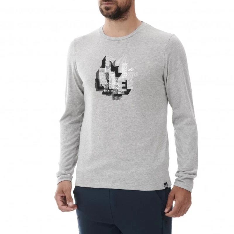 ΜΠΛΟΥΖΑ ΑΝΔΡΙΚΗ MILLET OVERLAP TS LS M GREY (Preview 2)