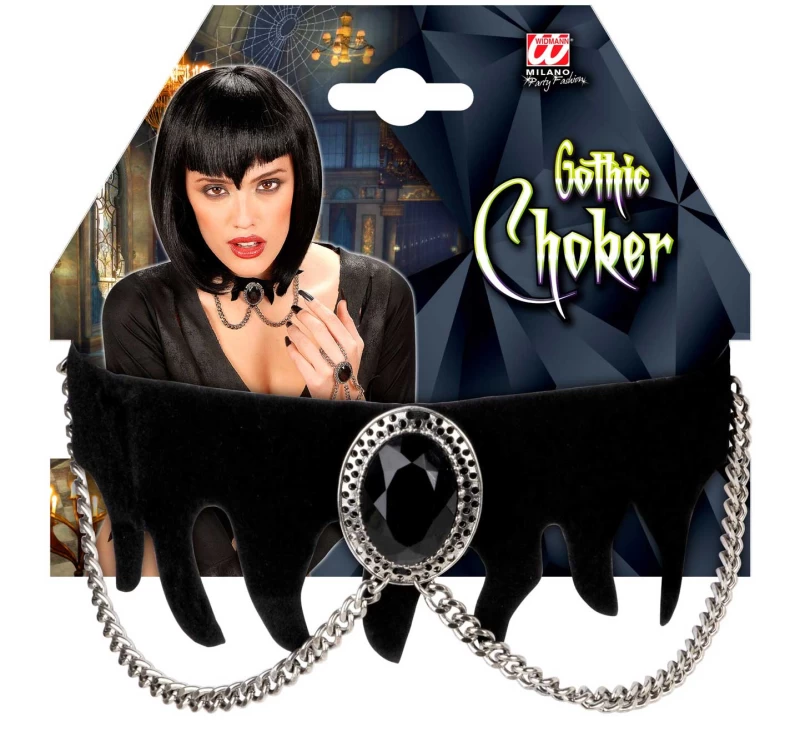 Αποκριάτικο Gothic Τσόκερ Velvet 318757 (Preview 3)