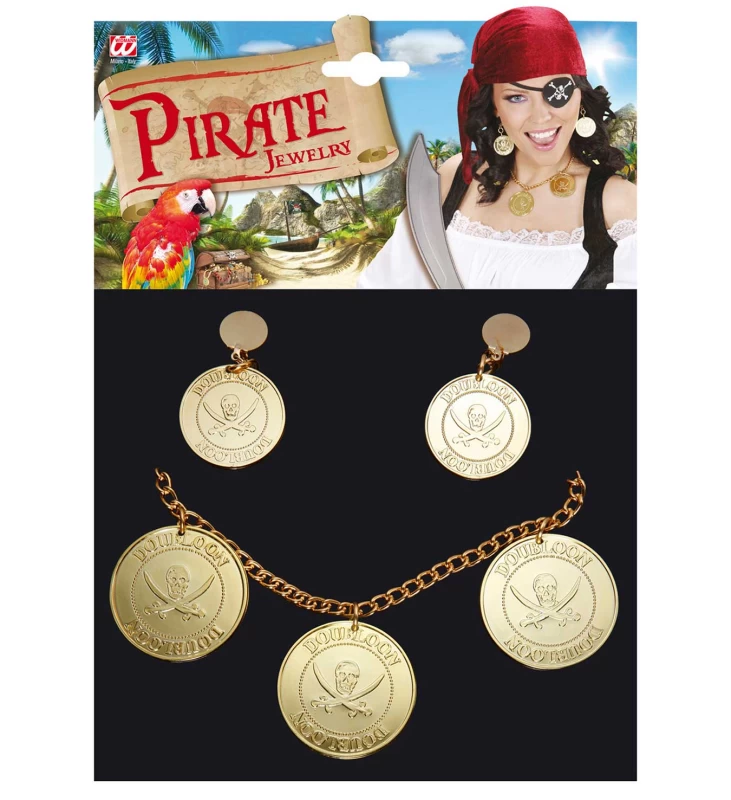 Αποκριάτικο Σετ Πειρατή Κολιέ με Σκουλαρίκια 318776 (Preview 4)