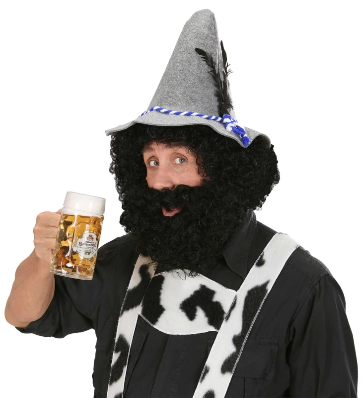 Αποκριάτικη Περούκα με Γενειάδα Χαρακτήρων 318784 (Preview 3)