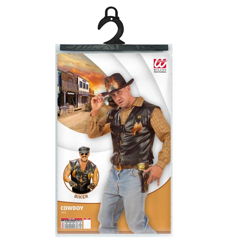 Αποκριάτικο Γιλέκο Punk-Cowboy Leather Look 4348 - 318861 (Preview 5)