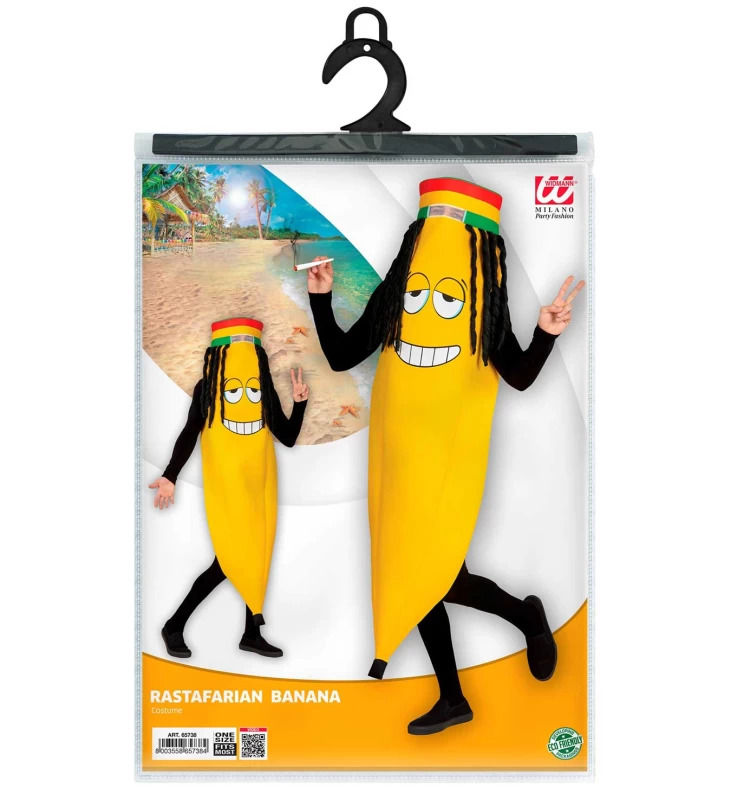Αποκριάτικη Στολή Rastafarian Banana 65738 (Preview 4)
