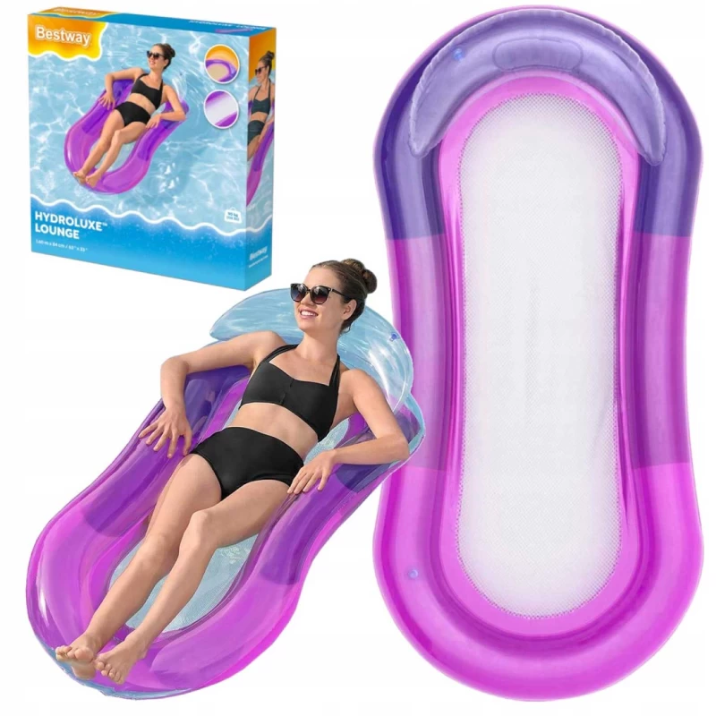 Bestway Aqua Lounge Φουσκωτό Στρώμα Θαλάσσης Μώβ 160x84cm 51103b (Preview 4)