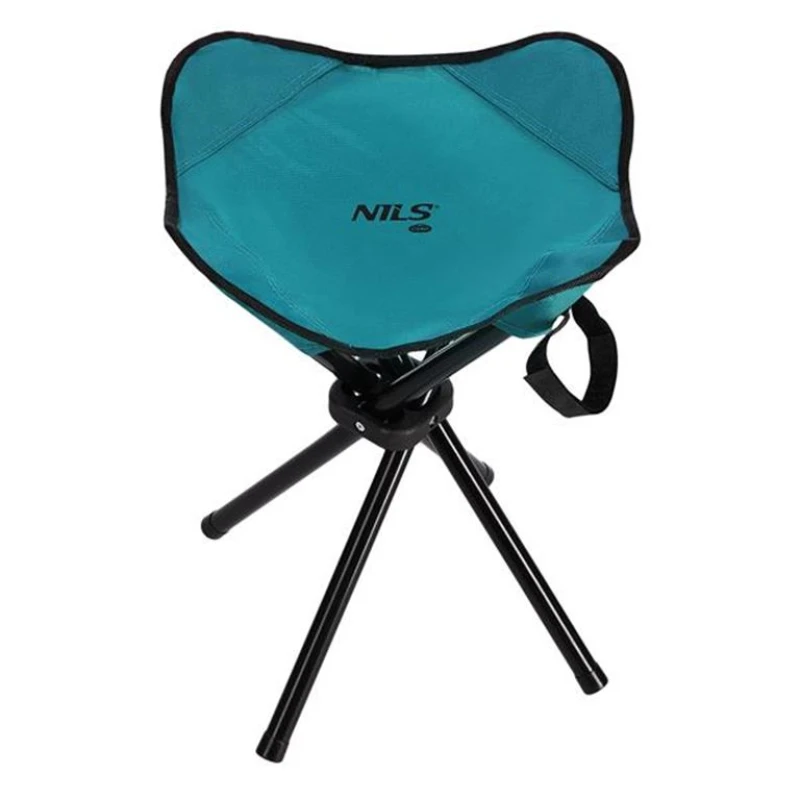 Nils Camp NC3008 Πτυσσόμενο Σκαμνάκι Παραλίας Γκρι Αδιάβροχο 31x31x43 cm (Preview 1)