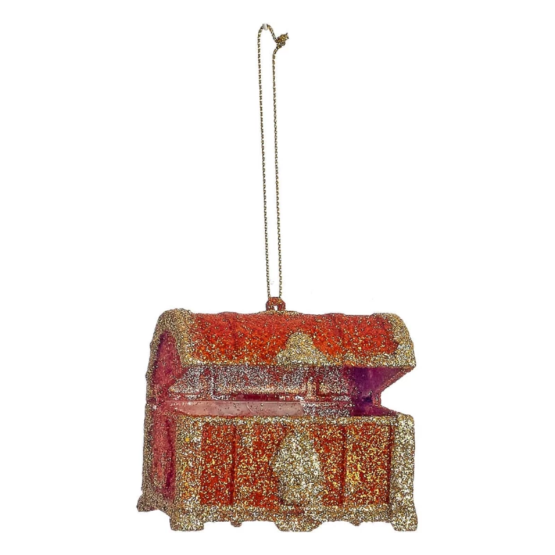 JΚ Home Décor - Στολίδι Μπαουλάκι Κόκκινο 7cm (Preview 1)