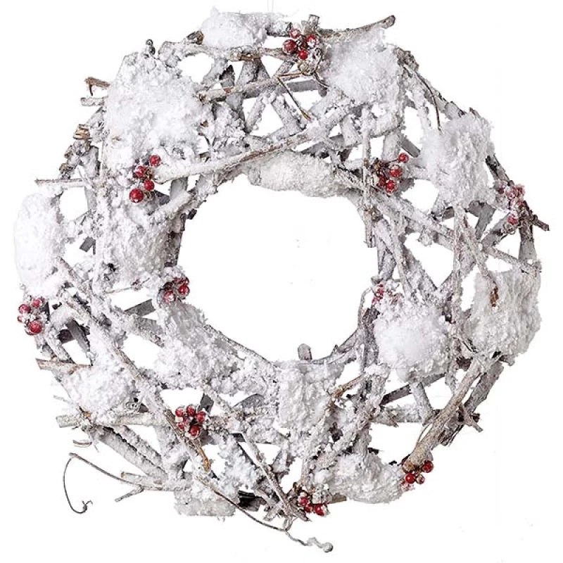 JΚ Home Décor - Στεφάνι Χριστουγέννων με Berries 38cm (Preview 1)