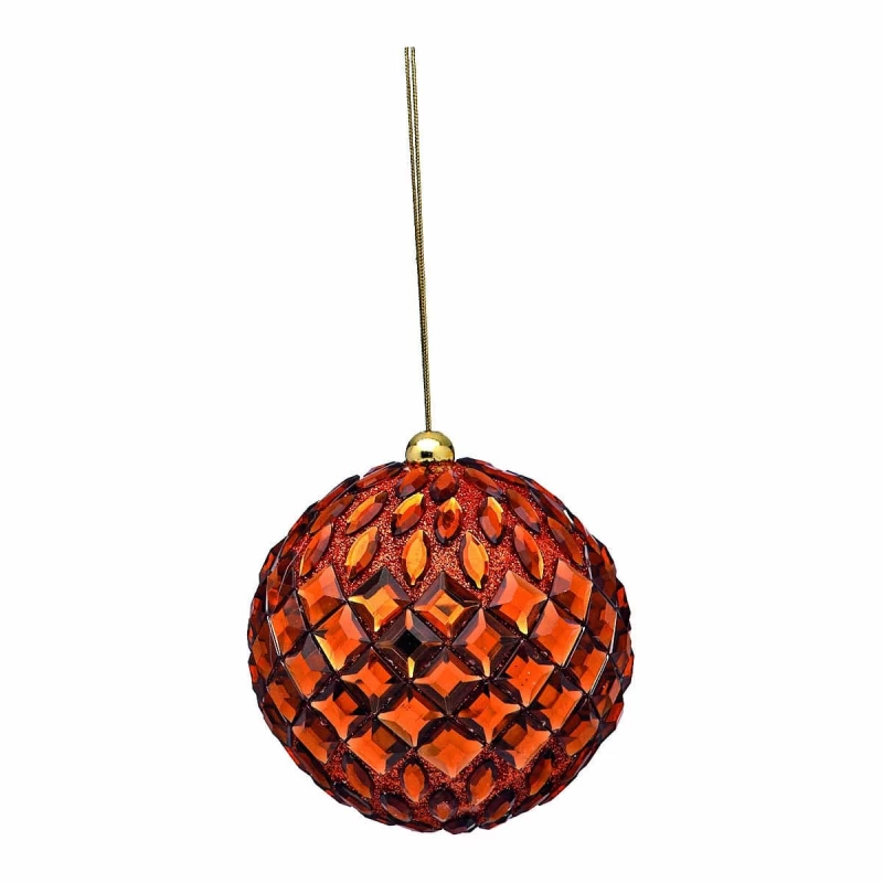 JΚ Home Décor - Μπάλα Φελιζόλ Πορτοκαλί 7cm (Preview 1)