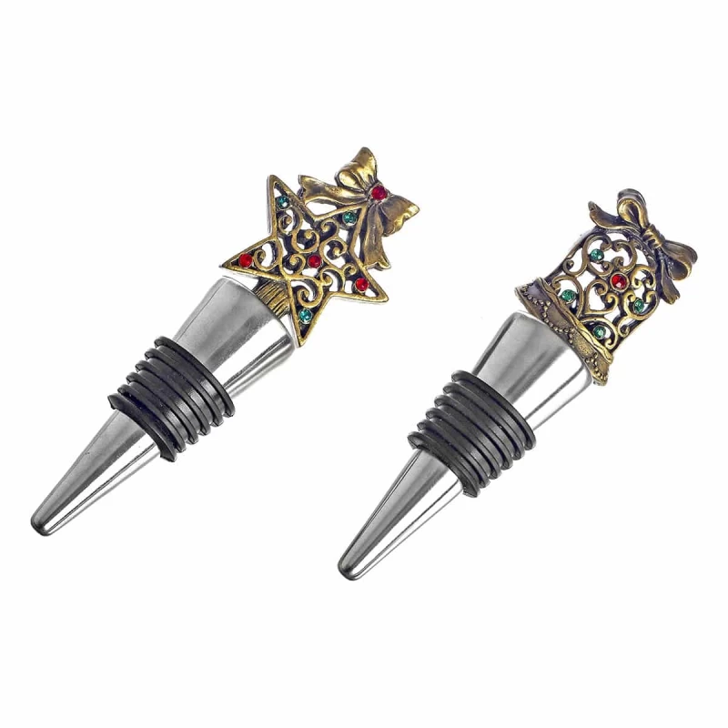 JΚ Home Décor - Πώματα για Μπουκάλι Επικασσιτερωμένα S/2 (Preview 1)