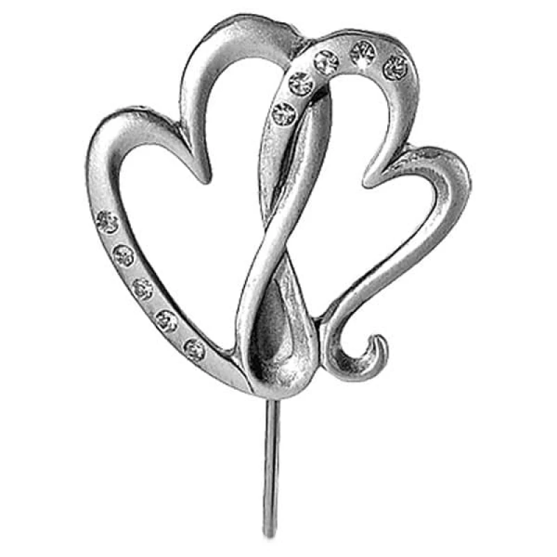 JΚ Home Décor - Καρδιά σε Στικ Επικασσιτερωμένο 8cm (Preview 1)