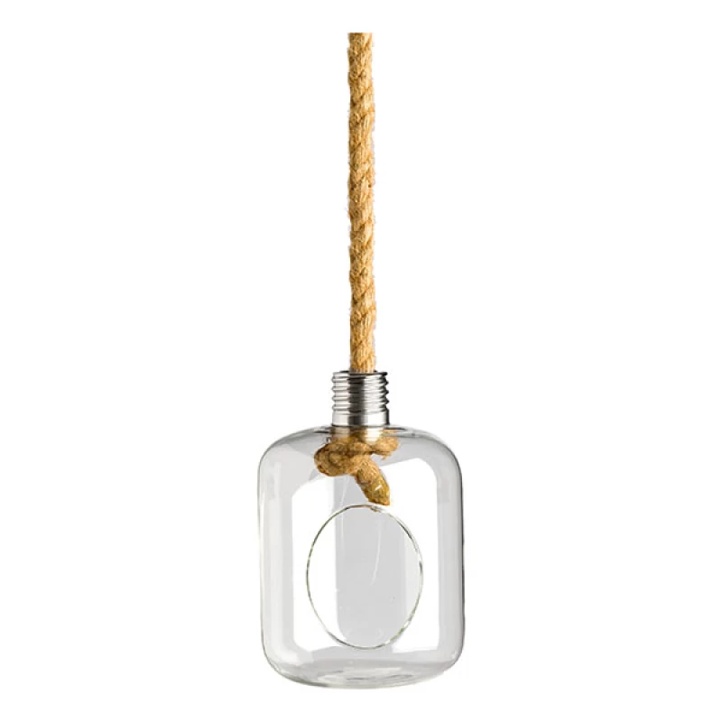 JΚ Home Décor - Γυάλινο με Σχήμα Λάμπας με Άνοιγμα & Σχοινί (Preview 1)
