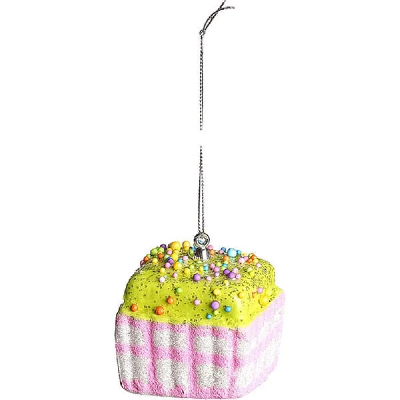 JΚ Home Décor - Στολίδι Δέντρου Cupcake Κρεμαστό 2Σχδ 6cm (Preview 1)