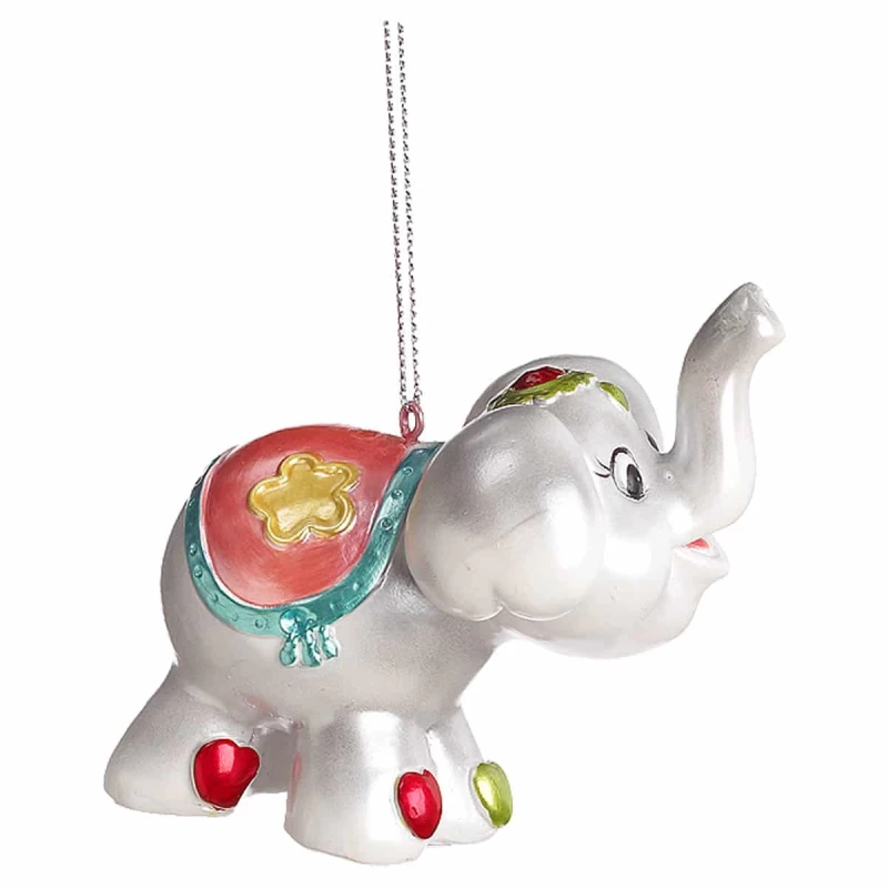 JΚ Home Décor - Στολίδι Ελεφαντάκι Κεραμικό 8cm (Preview 1)