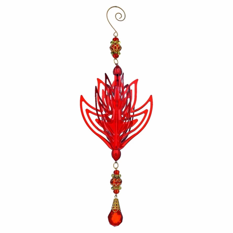 JΚ Home Décor - Στολίδι Μεταλλικό Κόκκινο 27cm (Preview 1)