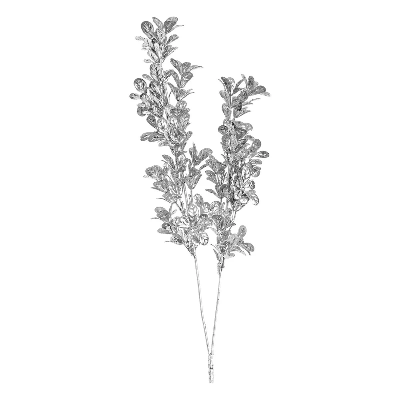 JΚ Home Décor - Κλαδί Χριστουγέννων Ασημί 55cm (Preview 1)