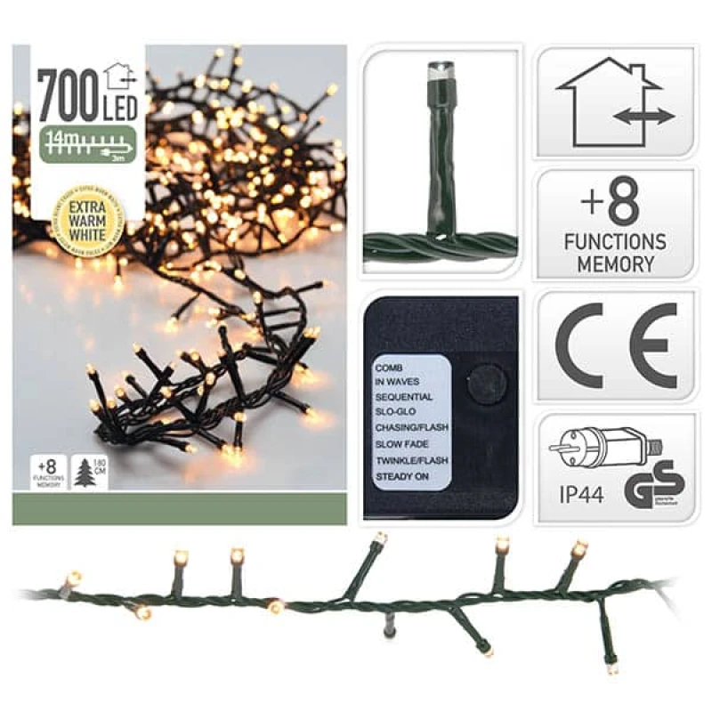 JΚ Home Décor - Λαμπάκια Microcluster EWW 700LΕD (Preview 1)
