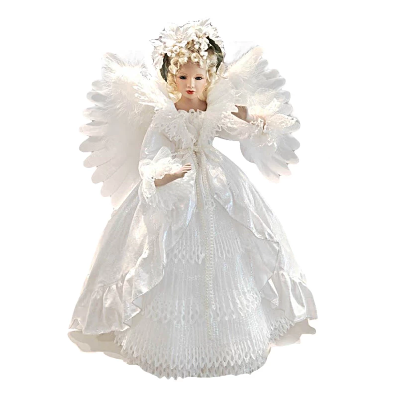 JΚ Home Décor - Άγγελος Κεραμικός Λευκός LED & Κίνηση 60cm (Preview 1)