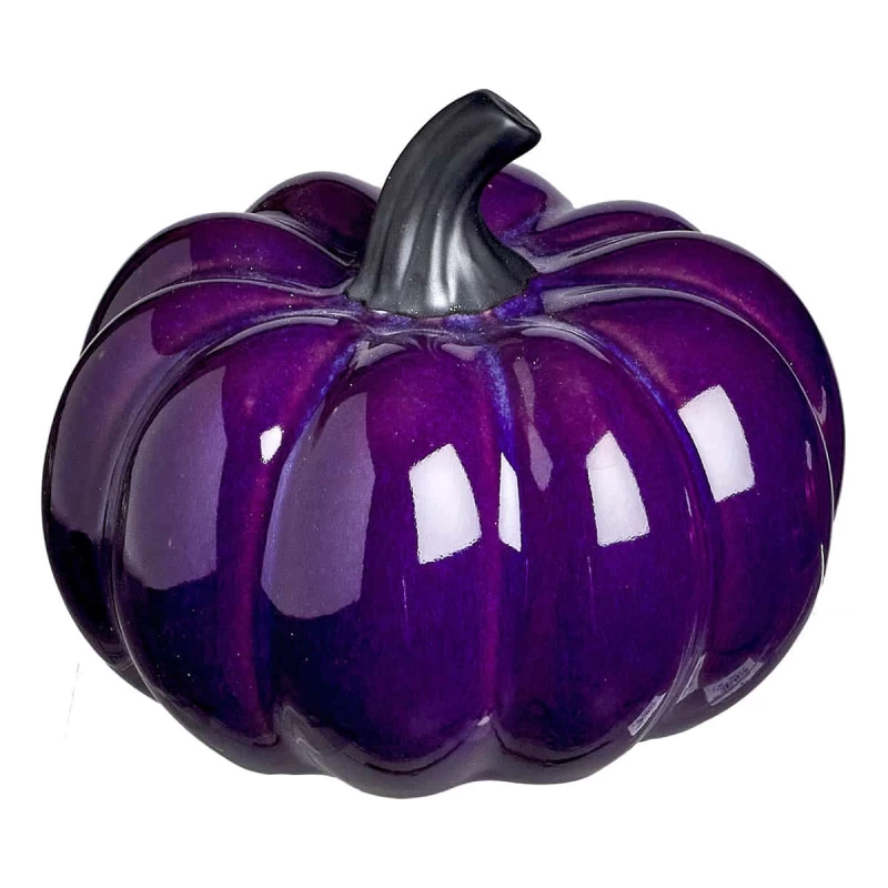 JΚ Home Décor - Κολοκύθα Κεραμική Μωβ 13x10cm (Preview 1)