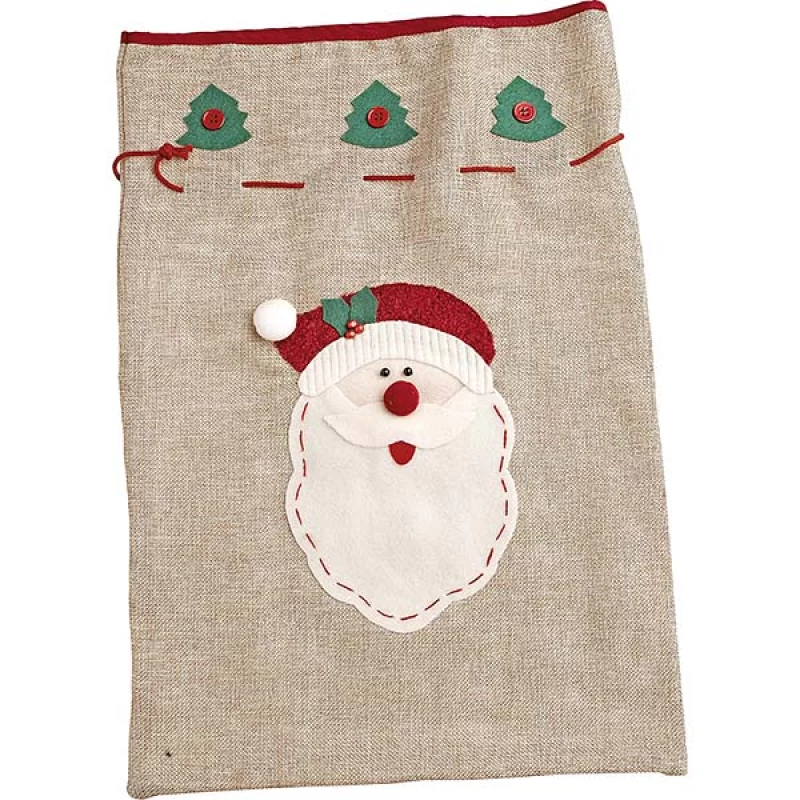 JΚ Home Décor - Πουγκί Γιούτα Χριστουγέννων 35x50cm (Preview 1)